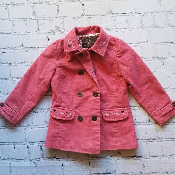 Old Navy Other - Old Navy Pink Pea Coat Girls Sz 4t